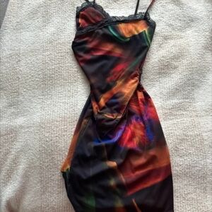 PrettyLittleThing Multicolor Mini Dress